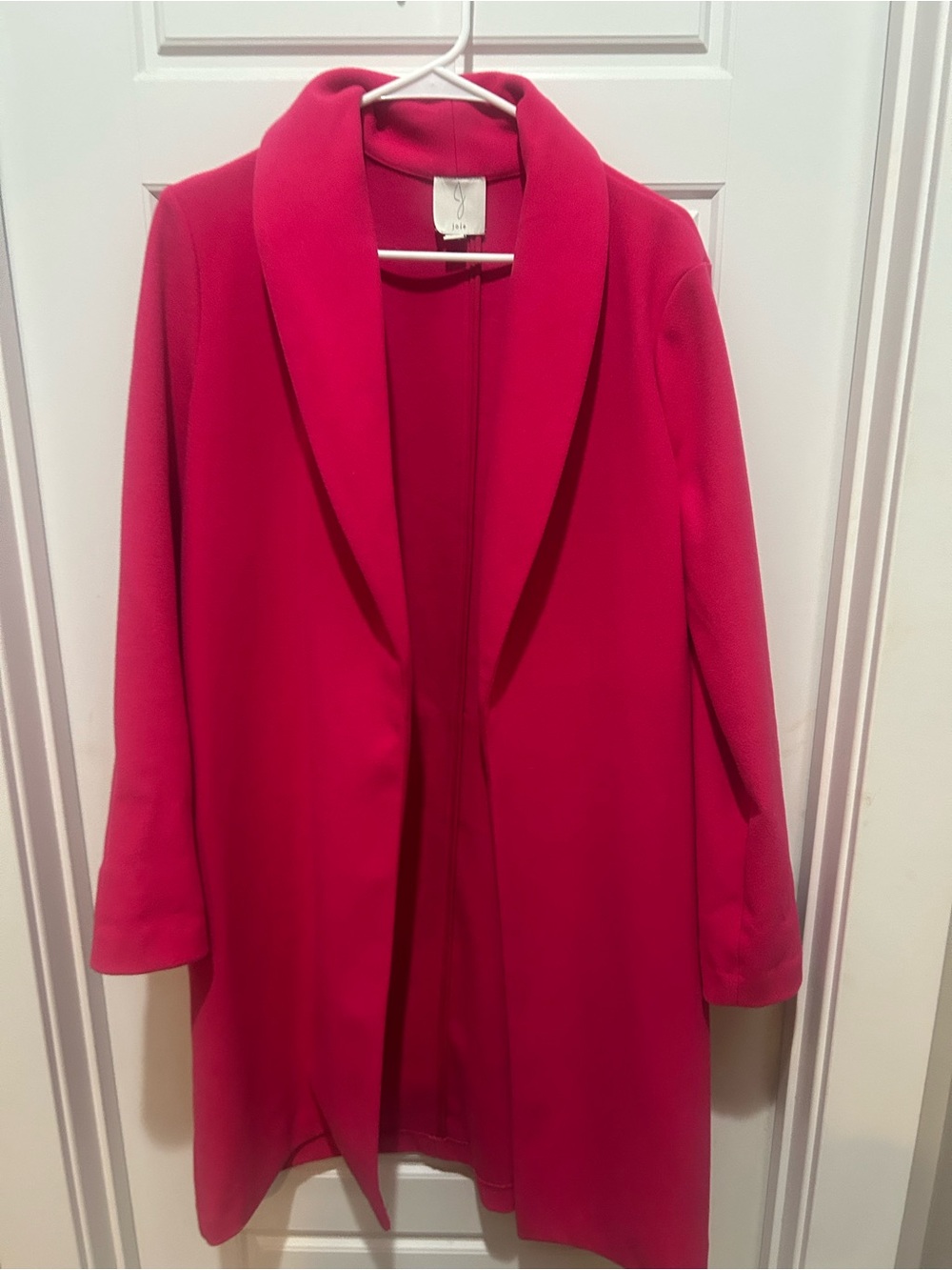 Women’s Pink Open-Front Coat